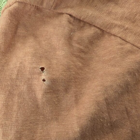 Small Desert Rose Bohemian Folk Long Sleeve Reversible Wrap Top with Flaws - Picture 5 of 7